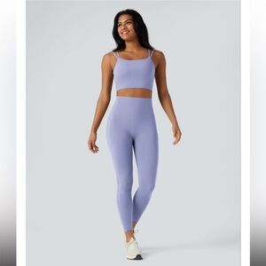 HALARA Ultra Sculpt High Waisted Leggings & Twist Backless Top Set Size XS EUC